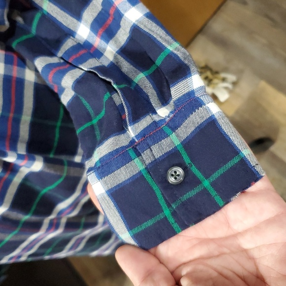 Gap X Pendleton Blue Plaid Shirt Dress - Picture 5 of 8